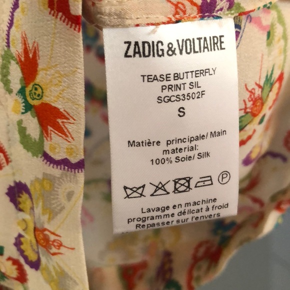 Zadig & Voltaire tease butterfly top - Picture 8 of 8